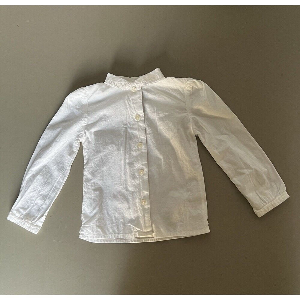 Ralph Lauren White Girls' Button-Front Blouse